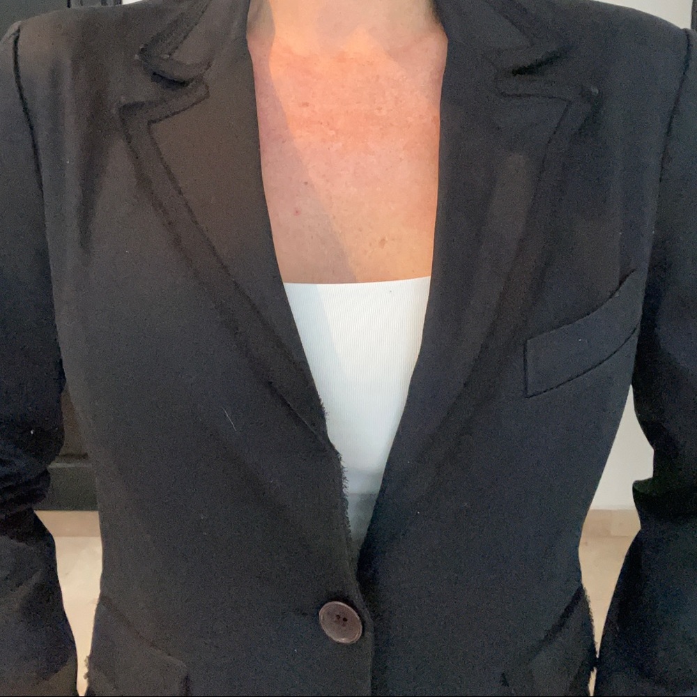 Mango black work jacket